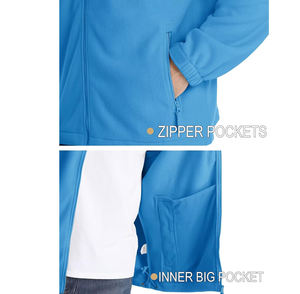 Chaqueta de Forro Polar Personalizada para Exteriores 2023, Cuello Alto, Informal, con Cremallera, Chaqueta de Forro Polar para Hombre en Invierno - Product Image 6