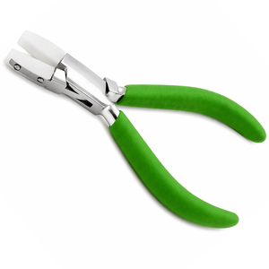 Pince à bec plat en nylon pour la fabrication de bijoux, outil anti-rayures, pince à bec souple pour l'enroulement de fil, poignée verte - Product Image 3