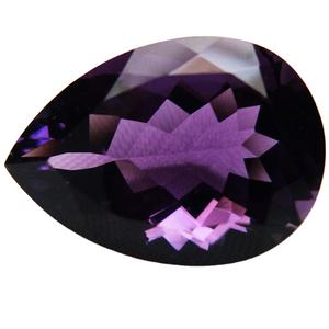 Coupe à facettes en forme de poire améthyste violette pierre précieuse en vrac commande en gros de qualité supérieure pierre de fabrication de bijoux faite à la main OEM - Product Image 4
