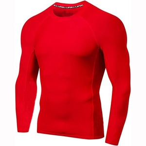 Wholesale Custom Printed Long Sleeve MMA Rash Guard Spandex Heat-Transfer UPF50+ Breathable Quick Dry Anti-Bacterial <b>Compression</b> - Product Image 4
