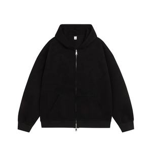 Nouveau Style Personnalisé DTG Impression À Capuche 400Gsm Surdimensionné Rouge Couleur Coton Lourd Polaire Personnalisable Imprimer Hoodies - Product Image 3