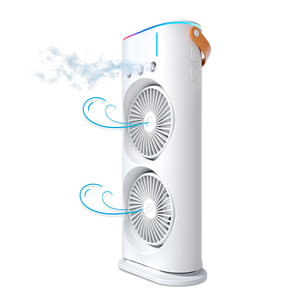 Ventilatore a Torre Elettrico con Base Girevole e Telecomando, Doppio Nebulizzatore, in Plastica, Verticale, per Casa e Hotel, Spina USA - Product Image 4