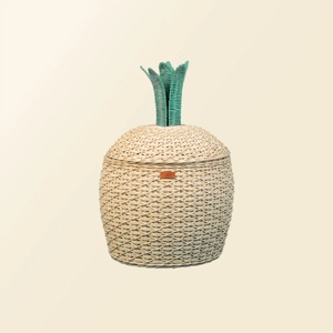 Panier de rangement multifonctionnel moderne en rotin ananas écologique naturel - Product Image 2