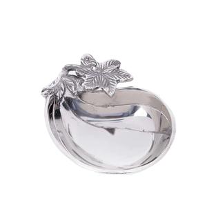 Bol de fruits secs décoratif de vente chaude avec l'utilisation de bol de service en métal de forme Brinjal pour les portions à la maison d'hôtel et de restaurant - Product Image 1