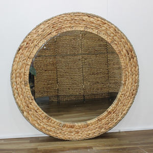 Artex Dong Thap Circular Natural <b>Vintage</b> Floor and <b>Wall</b> Hanging Decorative <b>Mirror</b> Durable Handmade Woven for Household and Shops - Product Image 1