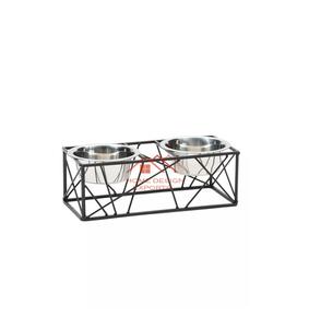 Hot Selling Stainless Steel Garden Pet Bowls Set With Bamboo Stand Portable Pets Home Food Stand Pet Food Bowl at Low Prices - Product Image 3