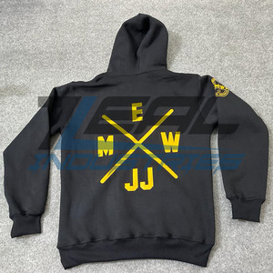 Logo personnalisé Imprimé Coton French Terry Hoodies Brodé Bouffant Strass Pull Fermeture Éclair XS XL Tailles Disponibles En Gros - Product Image 2