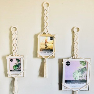 Vente en gros 100% coton, cintre pour cadre photo en macramé, qualité supérieure, fait à la main par des artisans indiens pour la décoration intérieure - Product Image 4