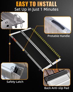 <span class=keywords><strong>Rampe</strong></span> portable antidérapante en aluminium pour fauteuils roulants, pour marches de maison, plateformes de chargement en aluminium et seuils de porte - Product Image 5