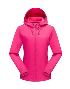 Veste d'extérieur coupe-vent imperméable vierge Logo personnalisé vestes confortables classiques décontractées à manches longues avec fermeture éclair de voyage - Product Image 4