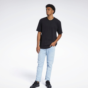 High Quality Black Vintage Boxy <b>Cropped</b> T-Shirt for Men Drop Shoulder Oversized Heavyweight Solid Custom Designed for Optimal - Product Image 2