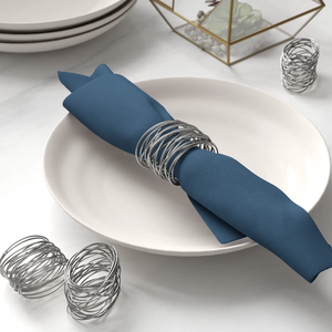 Elegant crafted Ginkgo Leaf's metal napkin ring for upscale dinners restaurant events or wedding table centerpiece accents - Product Image 6