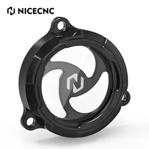 מכסה כיסוי מסנן שמן מנוע שקוף NiceCNC לסוזוקי DR650S DR650SE 1990-2023 16512-14D00