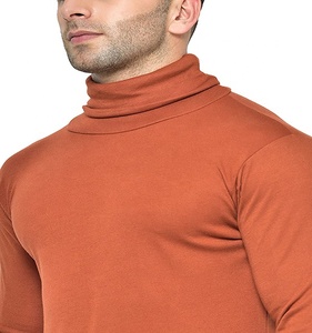 Suéter de cuello largo cómodo de alta calidad para hombre, Jersey transpirable, logotipo personalizable, camisetas de Diseño de Moda de invierno de talla grande - Product Image 3