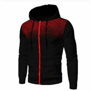 Plus Size Adults' Casual Winter Warm Fleece Hoodie Simple Style Zipper-Up Solid Autumn Plain Dyed Thickness Hooded Jacket - Product Image 3