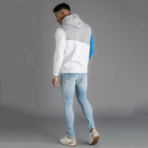 Venta caliente logotipo personalizado hombres pulóver con capucha diseño de calidad superior su propio invierno transpirable moda hombres sudaderas con capucha servicio OEM - Product Image 2