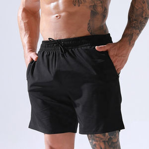 Short de survêtement de sport surdimensionné pour hommes, vêtements de plage en nylon pour l'été, vêtements de sport fantaisie solides, vente en gros - Product Image 3