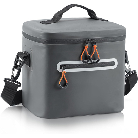 Custom Logo TPU Waterproof Zipper Tote Cooler Bag Portable Thermal Insulated Keep Cooler for Sports for Climbing