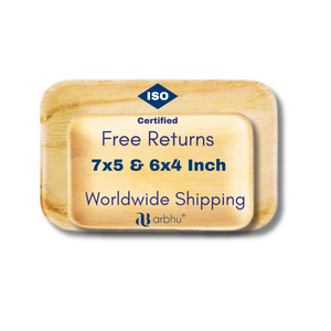 Plateau en feuilles de palmier Areca, plateau biodégradable et écologique pour les fêtes, les mariages et les événements - Product Image 1