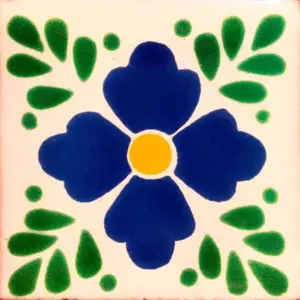 90 Azulejos Mexicanos de Arcilla TalaVERA Cerámica de México para Uso en Pared o Suelo Categoría de Producto Accesorios para Pisos - Product Image 1