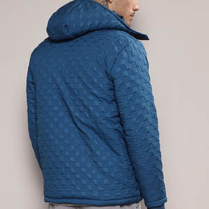 Veste matelassée classique pour homme pour un usage quotidien Veste matelassée à col montant pour homme avec design coupe-vent - Product Image 3