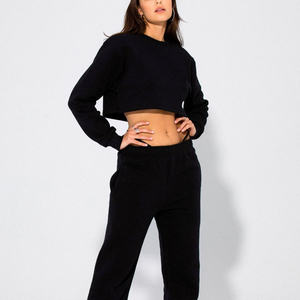 Sudadera Corta con Capucha para Mujer, Informal, de Forro Polar, con Cierre Frontal, Elegante, de Algodón Suave, Cálida para Invierno, de Secado Rápido, Transpirable y a la Moda - Product Image 2