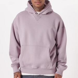 เสื้อฮู้ดดี้ผู้ชายแบบโอเวอร์ไซส์ ผ้าคอตตอน 100% หนานุ่ม ทรงหลวม สไตล์สตรีทแวร์ สำหรับฤดูหนาว - Product Image 5