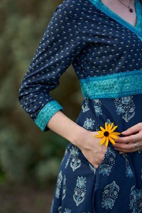 Nila Pure Cotton Handcrafted <b>Dress</b> Ethical <b>Boho</b> <b>Summer</b> Holiday Wear - Product Image 3