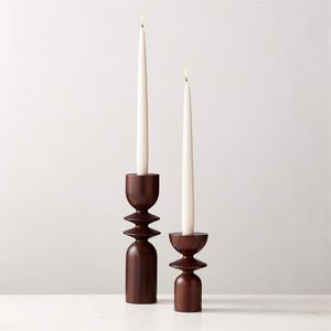 Soporte de vela de té de madera único hecho a mano, Combo de decoración del hogar, mesa de comedor, candelabro de Navidad, otros tarros de velas - Product Image 5