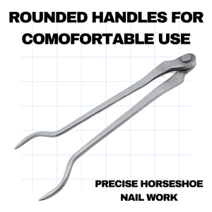 Pince à fer à cheval personnalisée forgeron Hot Fit Tool pour tenir des fers à cheval chauds, façonner et ajuster l'acier inoxydable - Product Image 6