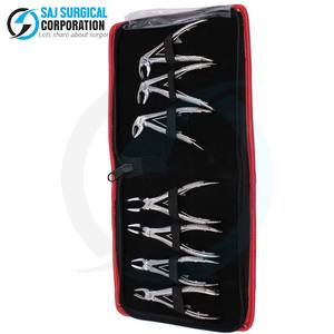 Juego de 7 Uds. De fórceps dentales de ortodoncia de alta calidad, potencia Manual de acero inoxidable, certificado CE para extracción de soporte quirúrgico SAJ - Product Image 2