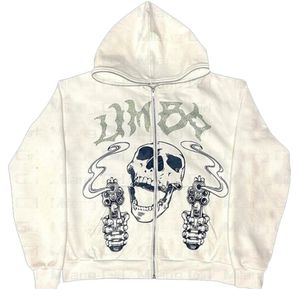 Chaqueta de Forro Polar con Estampado Personalizado y Bordado de Pedrería de Alta Calidad y Gran Demanda, Sudadera con Capucha Estilo Vintage para Hombre - Product Image 2