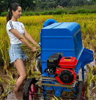 Batteuse de blé riz multifonctionnelle batteuse de grains agriculture chinoise batteuse portable paddy