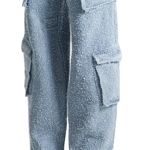 Premium Quality Men Casual Oversized <b>Winter</b> Cargo Pants / Custom Vintage Breathable Flared <b>Trousers</b> 2026 - Product Image 3