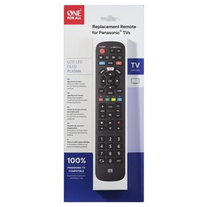 One For All Universal Tv <b>Remote</b> <b>Control</b> Black Urc 4914 Panasonic Compatible - Product Image 2