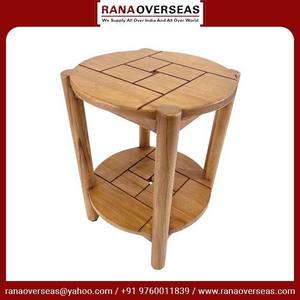 Vente à chaud Table d'appoint en bois de luxe Table centrale ronde Utilisation pour l'intérieur et l'extérieur Forme et taille personnalisées à prix compétitif - Product Image 3