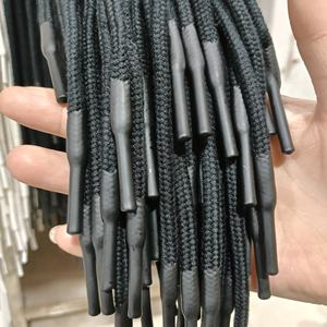 Custom Rope <b>Braided</b> <b>Cord</b> Draw Cords for Hoodie Cotton Silicone Twisted Dipped End Draw <b>Cord</b> Waterproof Garment - Product Image 3