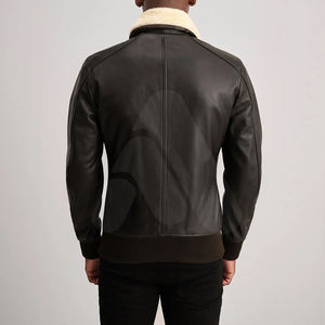 Nouvelles vestes en cuir personnalisées de haute qualité pour hommes avec broderie, col rabattu, style streetwear, design écologique pour l'hiver - Product Image 4