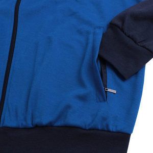 Survêtement pour homme à capuche en molleton 100% coton, poids lourd, style urbain, avec logo personnalisé, deux couleurs unies, coupe classique, respirant et à séchage rapide - Product Image 5