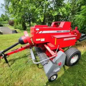 Mini presse à paille de foin ronde spéciale originale avec moteur et boîte de vitesses, état neuf et d'occasion pour l'agriculture - Product Image 1