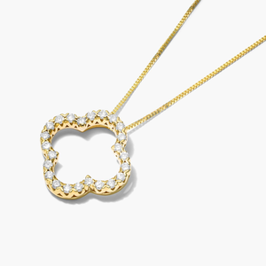 3 mm Lab Grown <b>Diamond</b> Round Cut <b>Silver</b> And 10K Gold Plated Luxury <b>Necklace</b> Romantic and Delicate Pendant for Everyday Glamour - Product Image 3