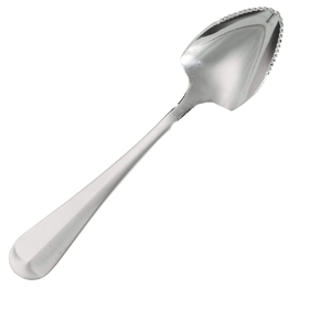 Cucharas de pomelo medio dentadas de acero inoxidable Cuchara de pomelo con borde dentado afilado Vajilla con borde dentado Cubiertos - Product Image 1