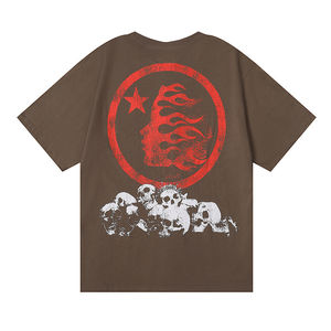 Camiseta de Hombre 100% Algodón, Talla Grande Regular, 180g, Diseño Sólido, Antiarrugas, Transpirable, Impresión Serigráfica - Product Image 1