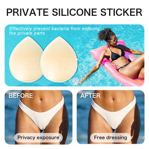 स्टॉक 4 जोड़े में एंटी इंसर्ट ऊंट पैर की अंगुली पुनः प्रयोज्य अदृश्य चिपकने वाला सिलिकॉन पैड महिलाओं के लिए ऊंट पैर की अंगुली को कवर करते हैं - Product Image 6