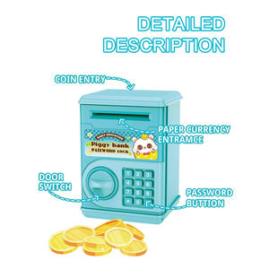 Mini Caja de Ahorros de Plástico con Forma de Cajero Automático, Juguete para Niños, Juego de Imitación, Juguetes Bancarios Educativos para Niños en Edad Preescolar - Product Image 6