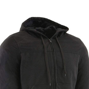 Haute qualité 6XL surdimensionné fermeture éclair moto à capuche en gros personnalisé marque hommes hiver rue mode solide impression sweat - Product Image 3