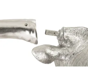 Sculpture de fontaine de cheval et de requin en aluminium plaqué or fait main de luxe Design animal océanique moderne pour la décoration de la maison et du bureau - Product Image 4