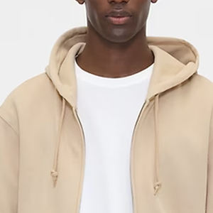 Sudadera con Capucha y Cremallera para Hombre, Mangas Largas, Costuras de Alta Calidad, Diseño de Color Sólido con Capucha y Diseño de Logotipo Personalizado, Estilo Casual - Product Image 2