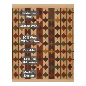 Tapis noué en coton bio de luxe tissé à la main, personnalisable, rectangulaire, pour intérieur, tapis de salon moderne, tapis de chambre à coucher, ensembles de tapis - Product Image 1