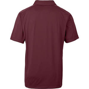 Polo de color granate para hombre, hecho de poliéster, algodón, manga corta, cuello vuelto, polos para hombre adulto - Product Image 4